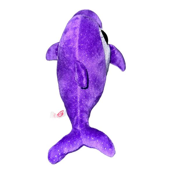 Ty Beanie Boos Flips purple Dolphin small plush collectible soft animal - Picture 3 of 6